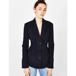 Bershka Pinstriped Blazer